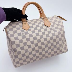 Pre-owned Louis Vuitton canvas Crossbody Bags
Damier Azur Speedy 30(MB1172)